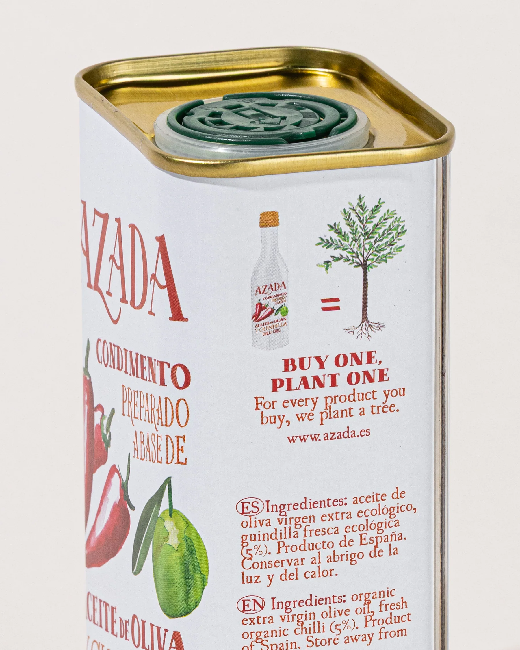 Azada Chili 🌶 Bio-Olivenöl 225ml – Bild 4