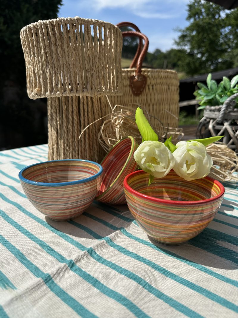 Multicolor Keramik Bowle & Müsli,-& Joghurtschalen