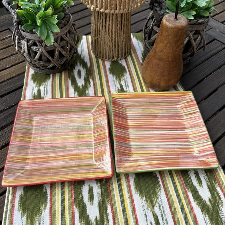 Keramik Servierplatten Multicolor