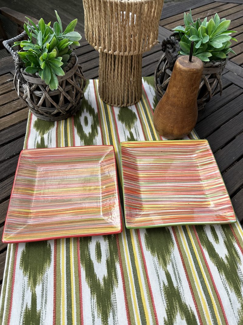 Keramik Servierplatten Multicolor