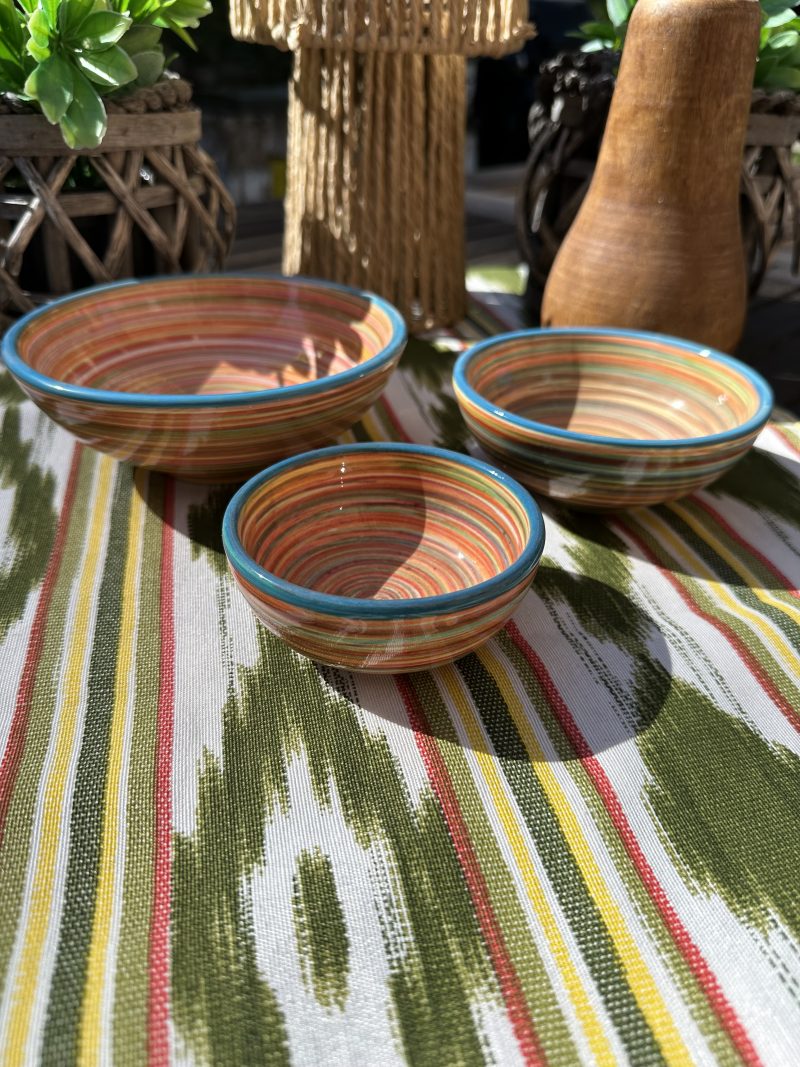 Mediterrane Keramik Tapas-Dip,-Salatschalen Multicolor – Bild 3