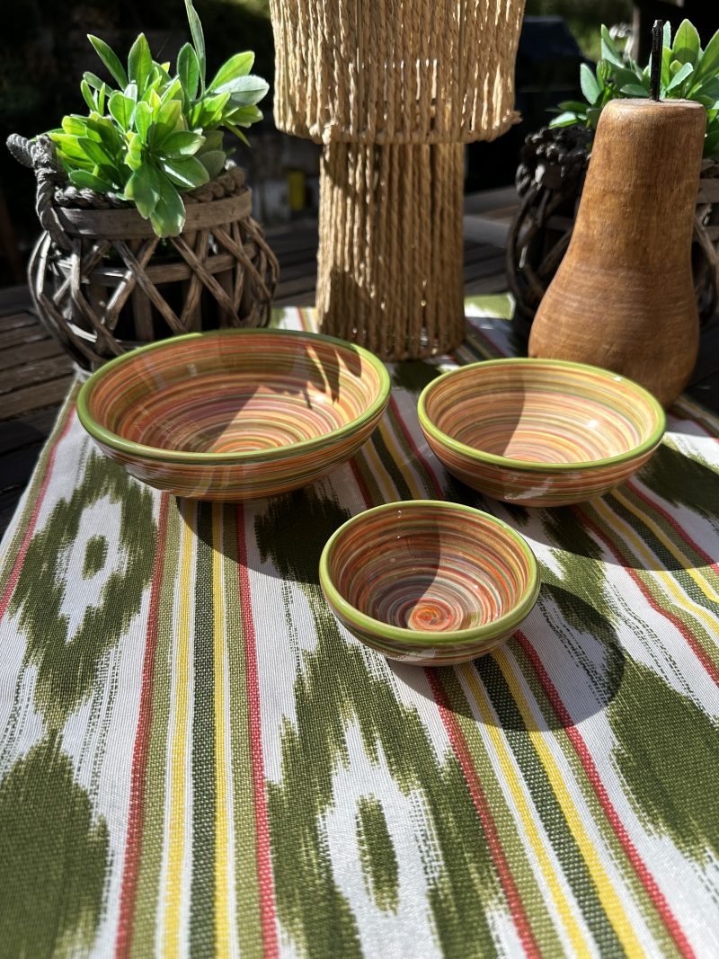 Mediterrane Keramik Tapas-Dip,-Salatschalen Multicolor – Bild 2