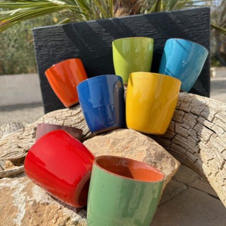 Keramik Becher Sangria/Wein/Kaffee/Saft Becher