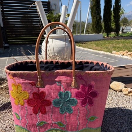 🌴 Bunte XL Korbtasche/Markt-,Strandtasche