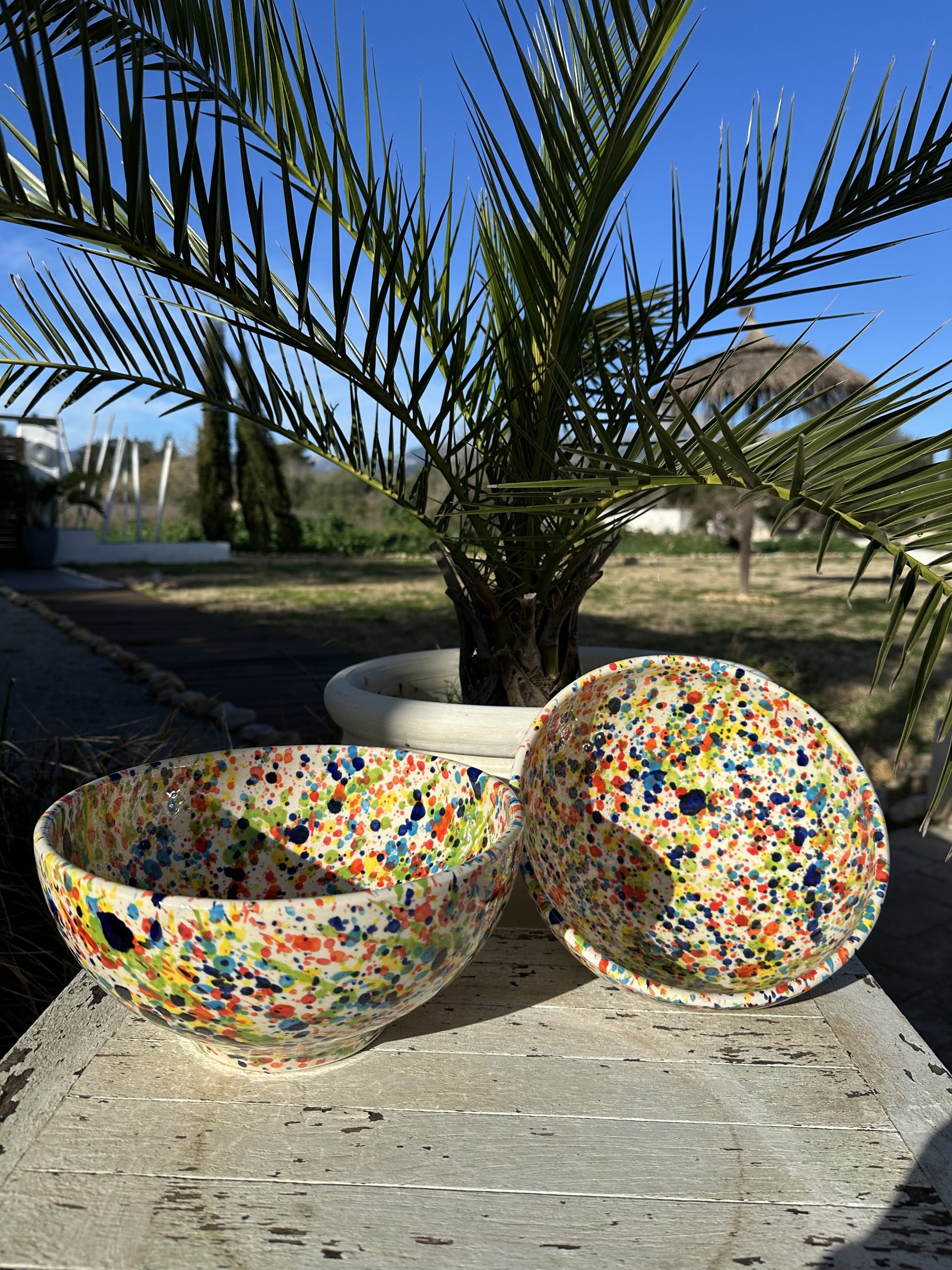 *Bestseller-🥳 Keramik Hohe Schüsseln Konfetti Serie - ❤️