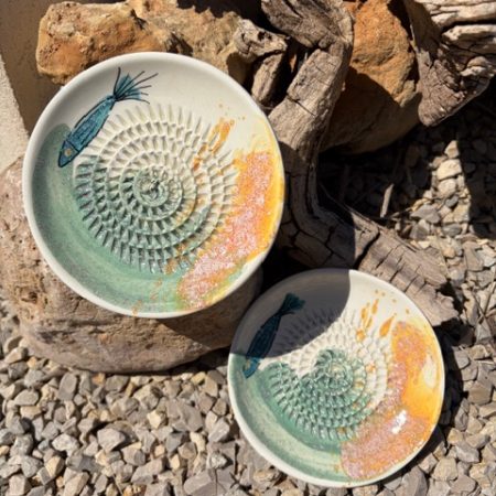 Mediterrane Keramik Reibe - Fisch 🐠