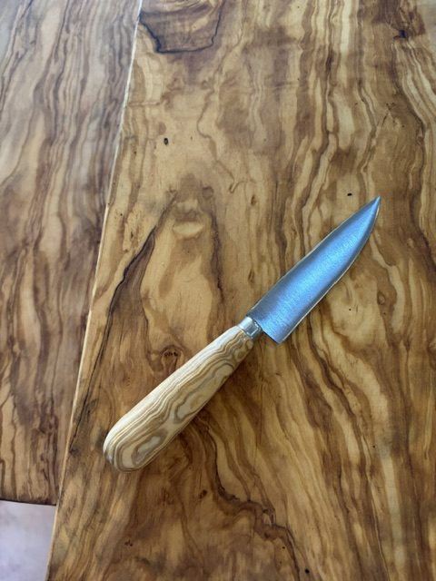 Käse,-Wurstmesser mit Olivenholz Griff – Bild 4