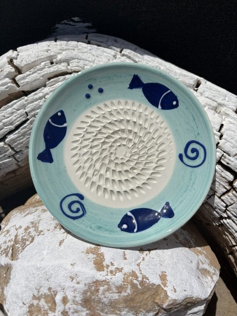 Maritime Keramik Reibe Fisch 🐠 – Bild 4